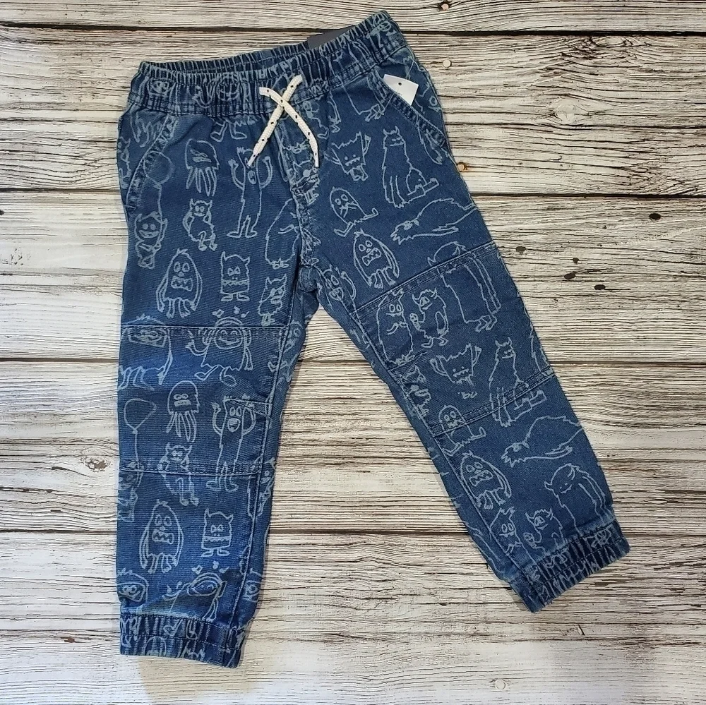GAP Denim Joggers Halloween Themed NWT